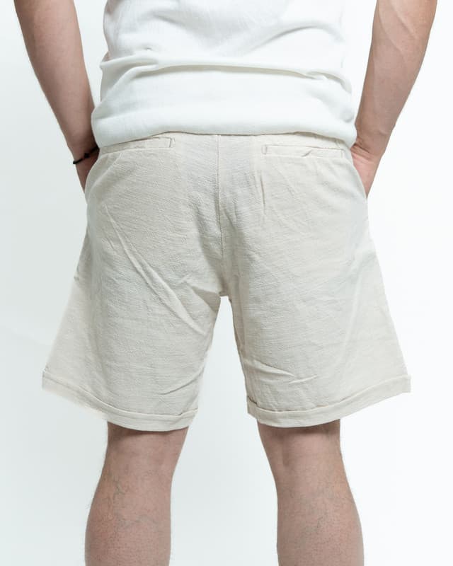 Short jeans - Ленени крем - Image 3 of 3