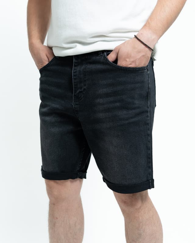 Short jeans - Фармерски црни — Men's shortsJeans