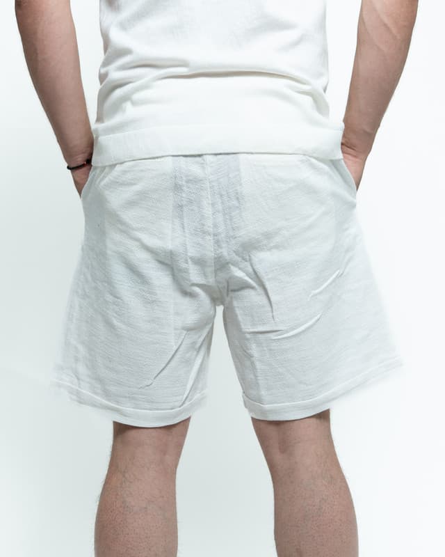 Short jeans - Ленени бели - Image 3 of 3